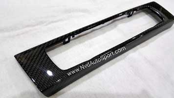 BMW E90 M3 Carbon fiber interior climate control trim for Nav