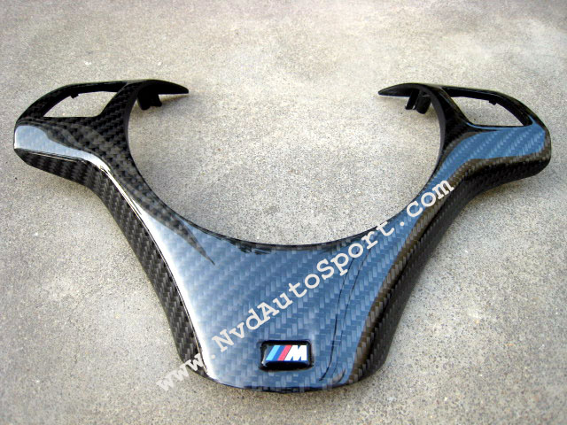 BMW E90 E91 M3 Carbon fiber Interior Steering Wheel Trim