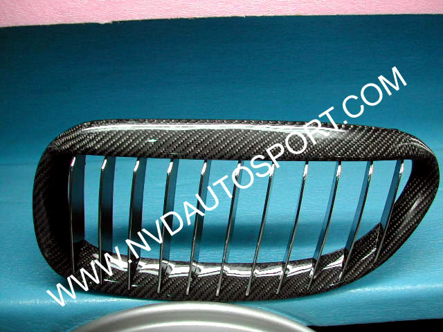 BMW E63 E64 M6 CARBON FIBRE FRONT GRILLES