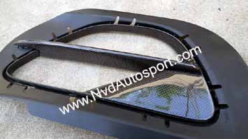 Porsche 911 991 Turbo S Carbon Fiber Rear Bumper Side Grilles