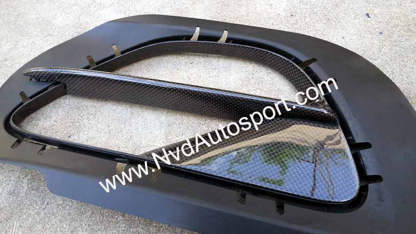 Porsche 911 - 991 Turbo S carbon fibe exterior rear bumper side grilles