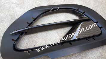 Porsche 911 991 Turbo S Carbon Fiber Rear Bumper Side Grilles