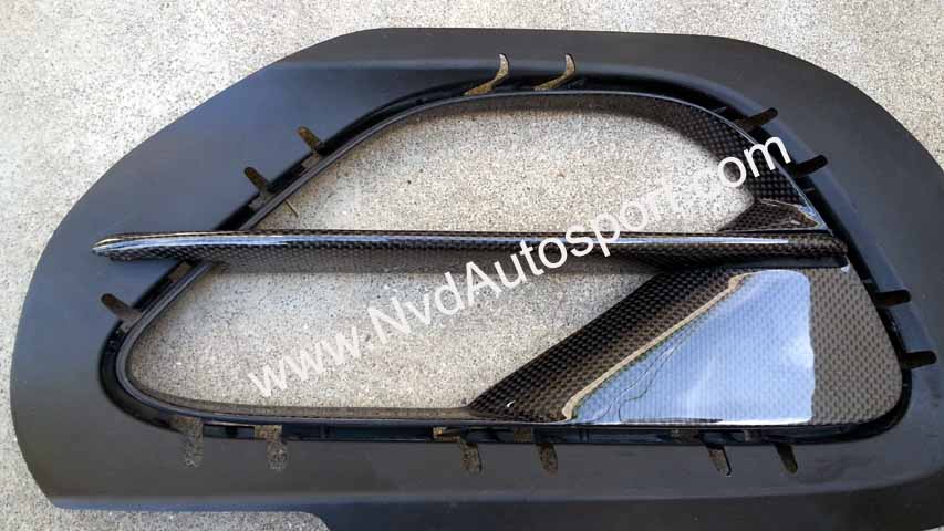 Porsche 911 - 991 Turbo S carbon fibe exterior rear bumper side grilles