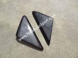 Porsche 991 911 Carbon fiber exterior mirror triangle covers