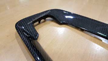 Porsche 992 Carbon fiber interior center console end trim