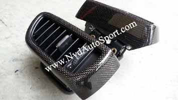 Porsche Cayenne 958 Carbon fiber skinning interior front side air con panels from NVD Autosport