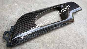 Porsche Cayenne 958 2011-2016 Carbon Fiber Skinning Interior rear door pull surround trims